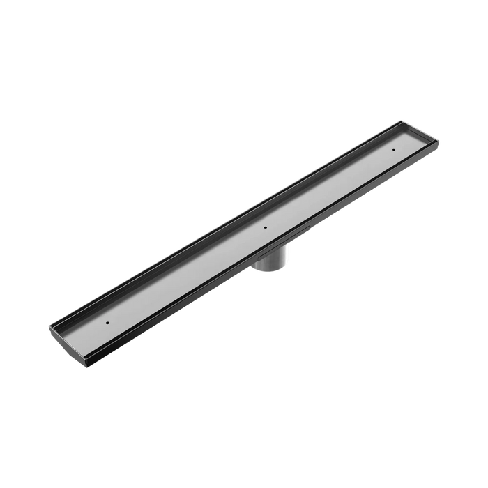 Nero Tile Insert V Channel 900x106mm Floor Grate 90mm Outlet