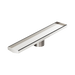 Nero NRFG004HSBN Tile Insert V Channel 600mm Floor Grate 89mm Outlet With Hole Saw Brushed Nickel image 1 | SKU: NRFG004HSBN