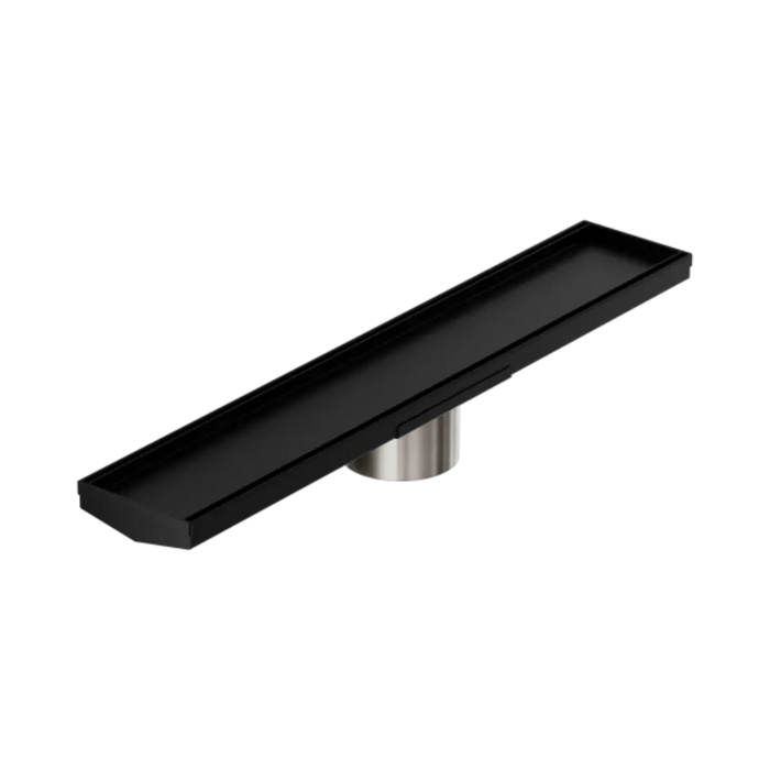 Nero Tile Insert V Channel 600x106mm Floor Grate 90mm Outlet