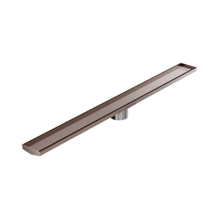 Nero Tile Insert V Channel 1200x106mm Floor Grate 90mm Outlet