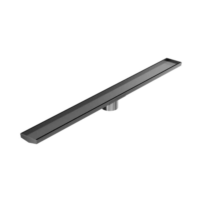 Nero Tile Insert V Channel 1200x106mm Floor Grate 90mm Outlet