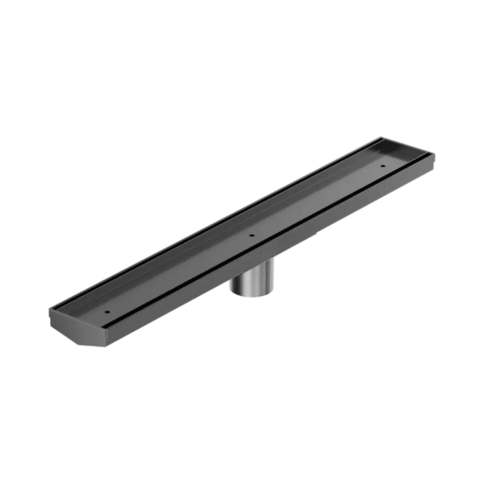 Nero Tile Insert V Channel 600x82mm Floor Grate 50mm Outlet