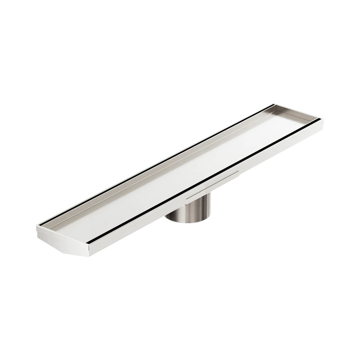 Nero Tile Insert V Channel 600x106mm Floor Grate 80mm Outlet