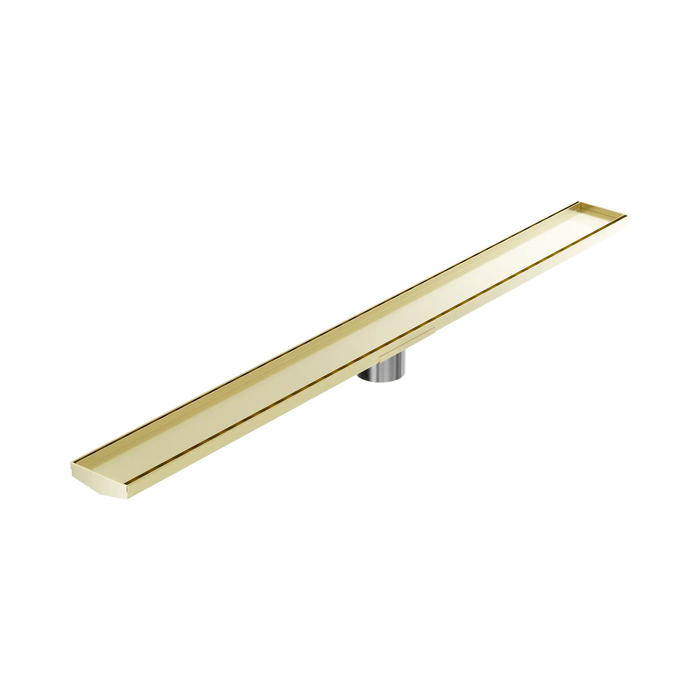 Nero Tile Insert V Channel 1200x106mm Floor Grate 80mm Outlet