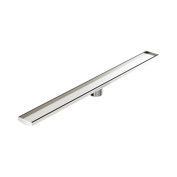 Nero Tile Insert V Channel 1200x106mm Floor Grate 80mm Outlet
