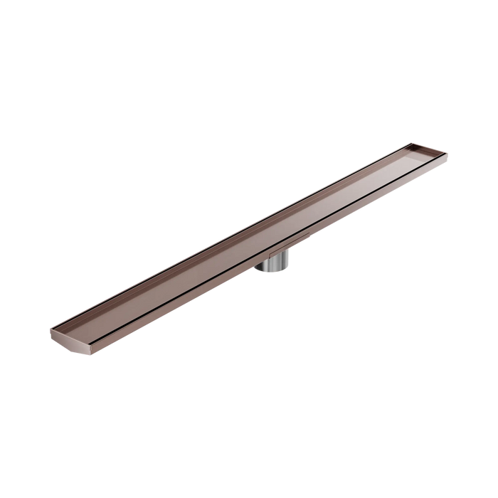 Nero Tile Insert V Channel 1200x106mm Floor Grate 80mm Outlet