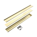 Nero NRFG010HSBG Tile Insert V Channel 800x106mm Floor Grate 90mm Outlet Brushed Gold image 2 | SKU: NRFG010HSBG