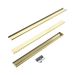 Nero NRFG011HSBG Tile Insert V Channel 800x82mm Floor Grate 50mm Outlet Brushed Gold image 2 | SKU: NRFG011HSBG