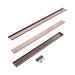 Nero NRFG011HSBZ Tile Insert V Channel 800x82mm Floor Grate 50mm Outlet Brushed Bronze image 2 | SKU: NRFG011HSBZ