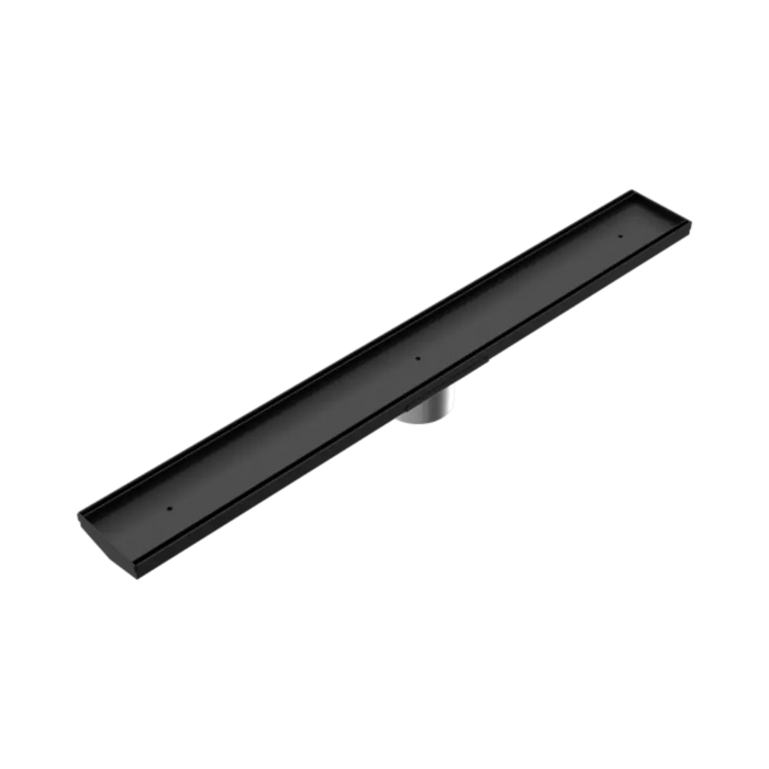 Nero Tile Insert V Channel 800x106mm Floor Grate 80mm Outlet