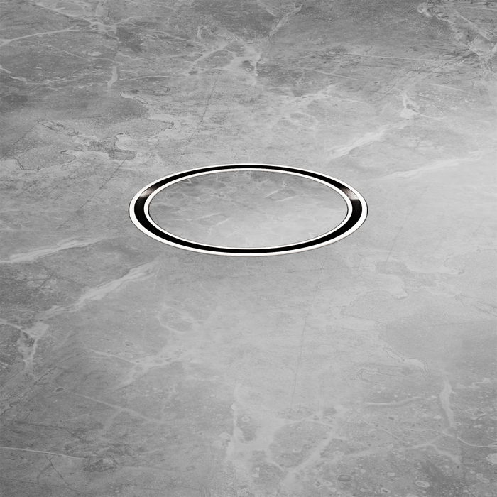 Nero NRFW003BN 100mm Round Tile Insert Floor Waste 50mm Outlet Brushed Nickel image 4 | SKU: NRFW003BN