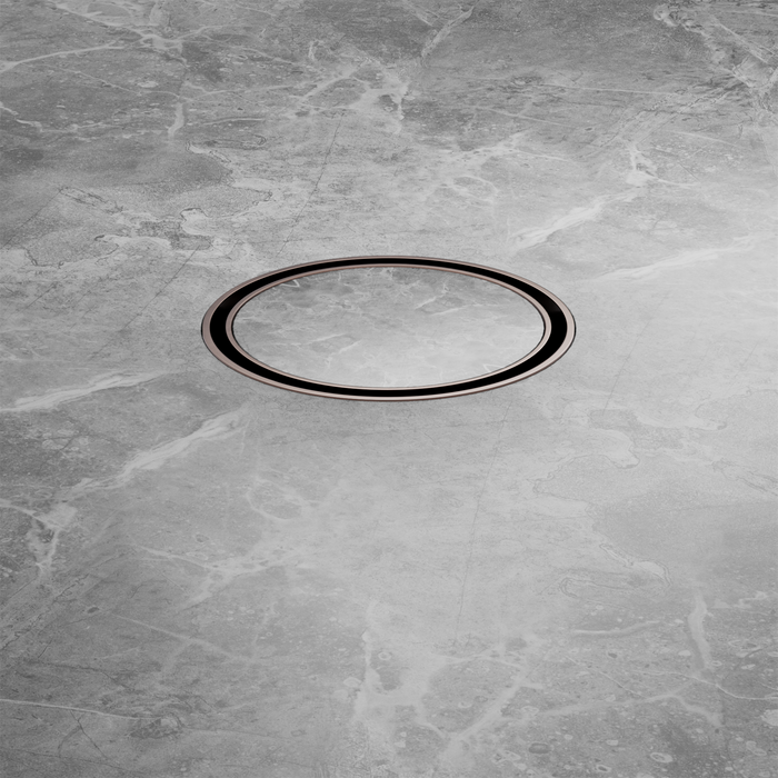 Nero NRFW003BZ 100mm Round Tile Insert Floor Waste 50mm Outlet Brushed Bronze image 4 | SKU: NRFW003BZ