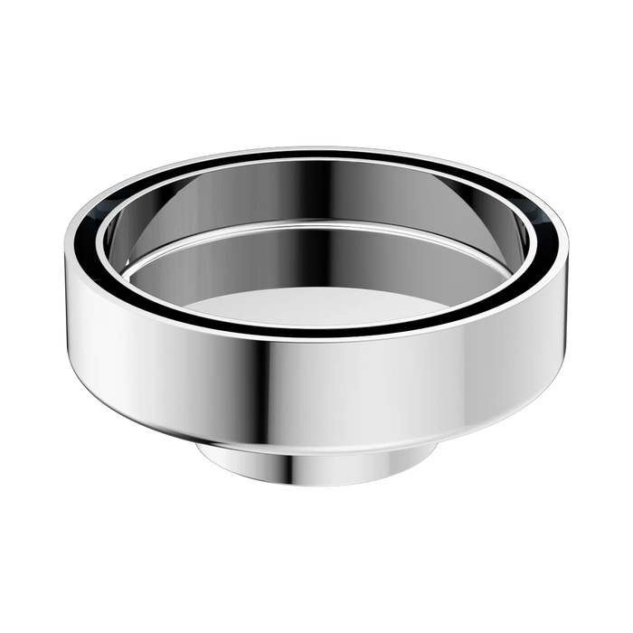 Nero 100mm Round Tile Insert Floor Waste 50mm Outlet - Chrome