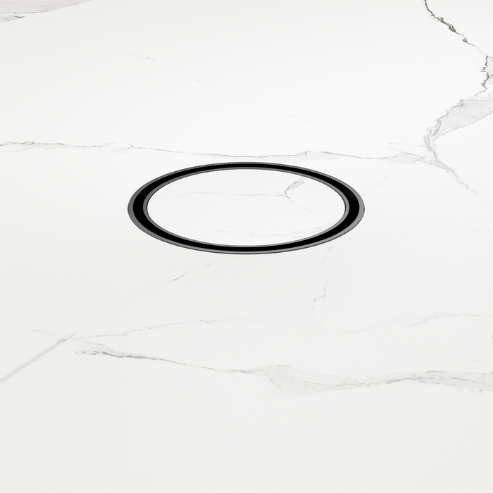 Nero NRFW003GM 100mm Round Tile Insert Floor Waste 50mm Outlet Gun Metal image 3 | SKU: NRFW003GM