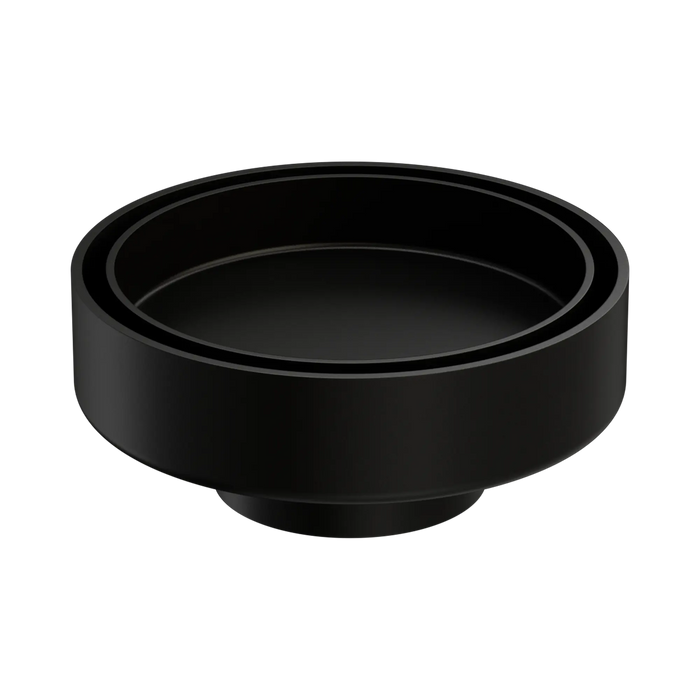 Nero 100mm Round Tile Insert Floor Waste 50mm Outlet - Matte Black