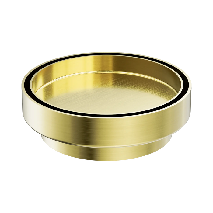 Nero 130mm Round Tile Insert Floor Waste 100mm Outlet