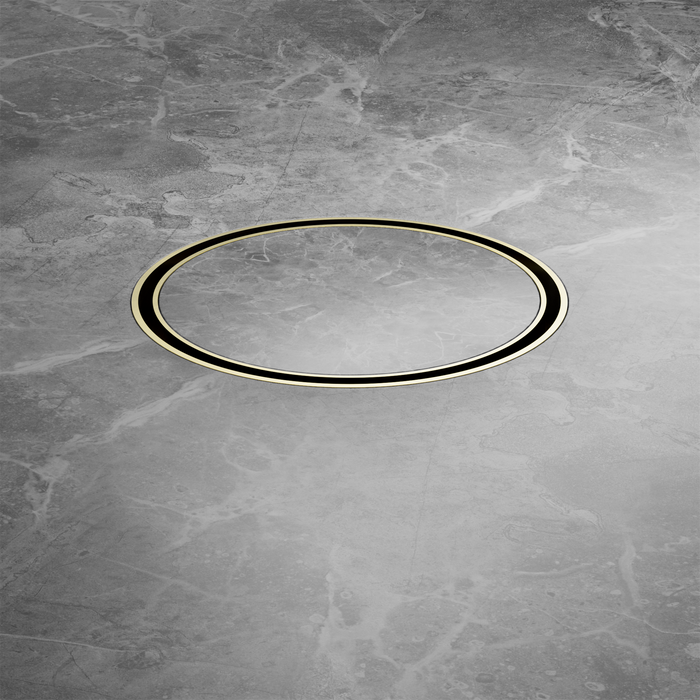 Nero NRFW005BG 130mm Round Tile Insert Floor Waste 100mm Outlet Brushed Gold image 4 | SKU: NRFW005BG