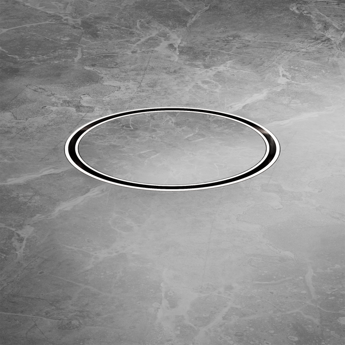 Nero NRFW005BN 130mm Round Tile Insert Floor Waste 100mm Outlet Brushed Nickel image 4 | SKU: NRFW005BN