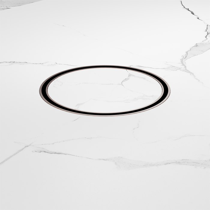 Nero NRFW005BZ 130mm Round Tile Insert Floor Waste 100mm Outlet Brushed Bronze image 3 | SKU: NRFW005BZ