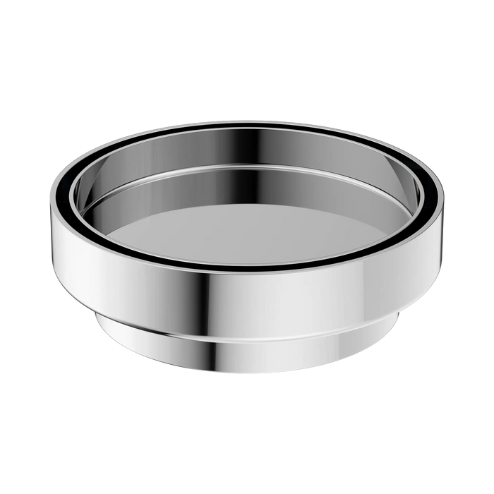 Nero 130mm Round Tile Insert Floor Waste 100mm Outlet - Chrome