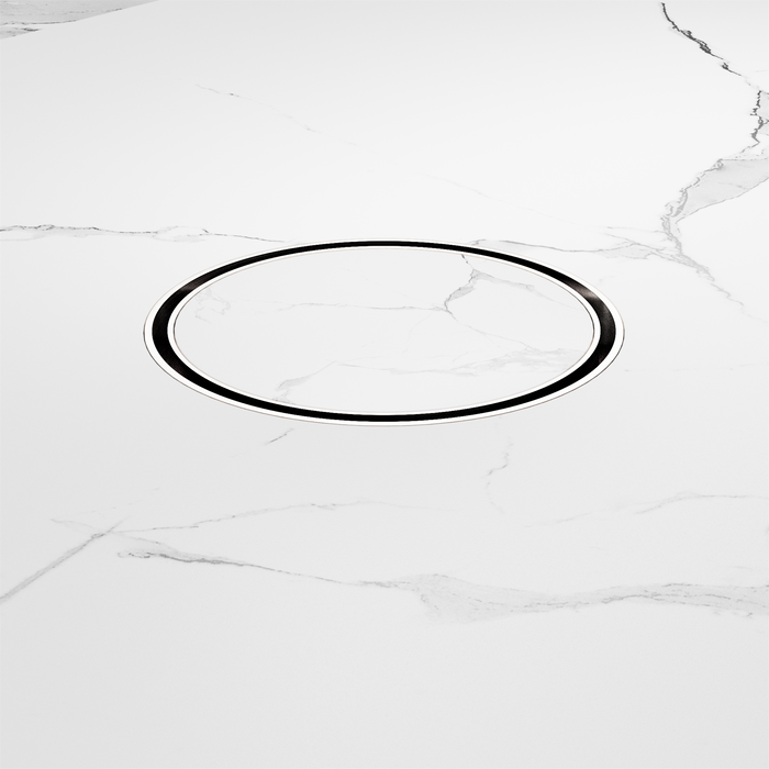 Nero NRFW005CH 130mm Round Tile Insert Floor Waste 100mm Outlet Chrome image 3 | SKU: NRFW005CH