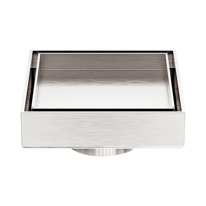 Nero 100mm Square Tile Insert Floor Waste 50mm Outlet