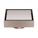 Nero NRFW006BZ 100mm Square Tile Insert Floor Waste 50mm Outlet Brushed Bronze image 4 | SKU: NRFW006BZ