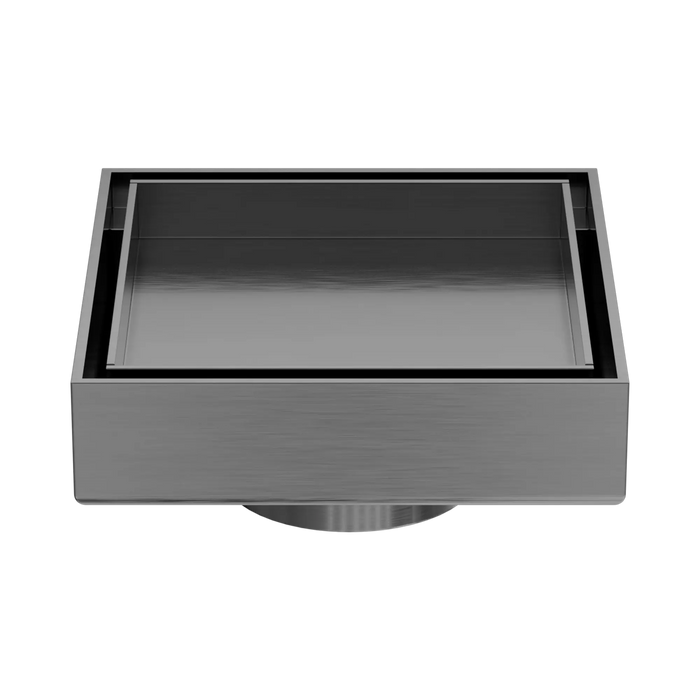 Nero 100mm Square Tile Insert Floor Waste 50mm Outlet