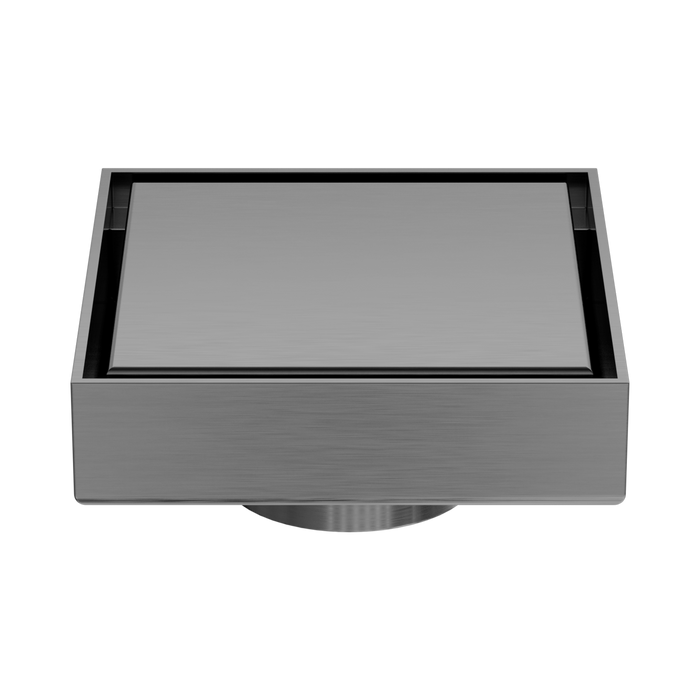 Nero NRFW006GM 100mm Square Tile Insert Floor Waste 50mm Outlet Gun Metal image 4 | SKU: NRFW006GM