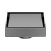 Nero NRFW006GM 100mm Square Tile Insert Floor Waste 50mm Outlet Gun Metal image 4 | SKU: NRFW006GM