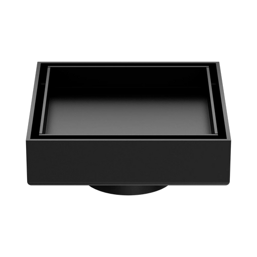 Nero 100mm Square Tile Insert Floor Waste 50mm Outlet - Matte Black