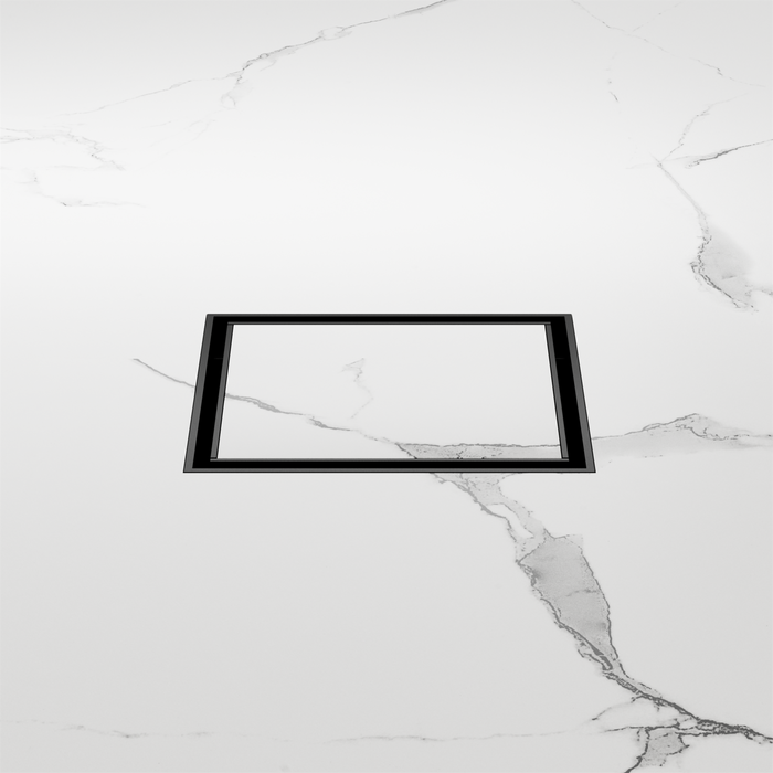 Nero NRFW006MB 100mm Square Tile Insert Floor Waste 50mm Outlet Matte Black image 2 | SKU: NRFW006MB