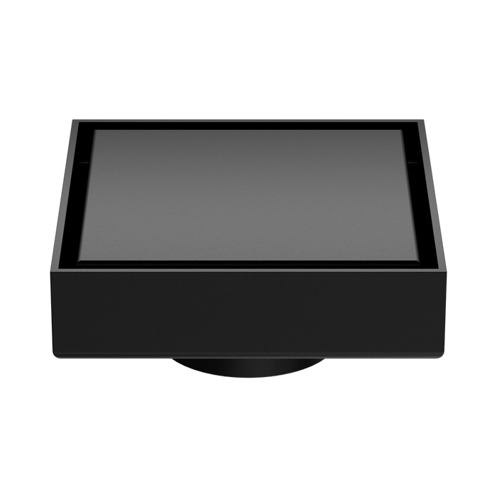 Nero NRFW006MB 100mm Square Tile Insert Floor Waste 50mm Outlet Matte Black image 4 | SKU: NRFW006MB