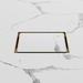 Nero NRFW008BG 130mm Square Tile Insert Floor Waste 100mm Outlet Brushed Gold image 2 | SKU: NRFW008BG