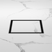 Nero NRFW008MB 130mm Square Tile Insert Floor Waste 100mm Outlet Matte Black image 2 | SKU: NRFW008MB