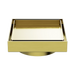 Nero 100mm Square Tile Insert Floor Waste 80mm Outlet - Brushed Gold