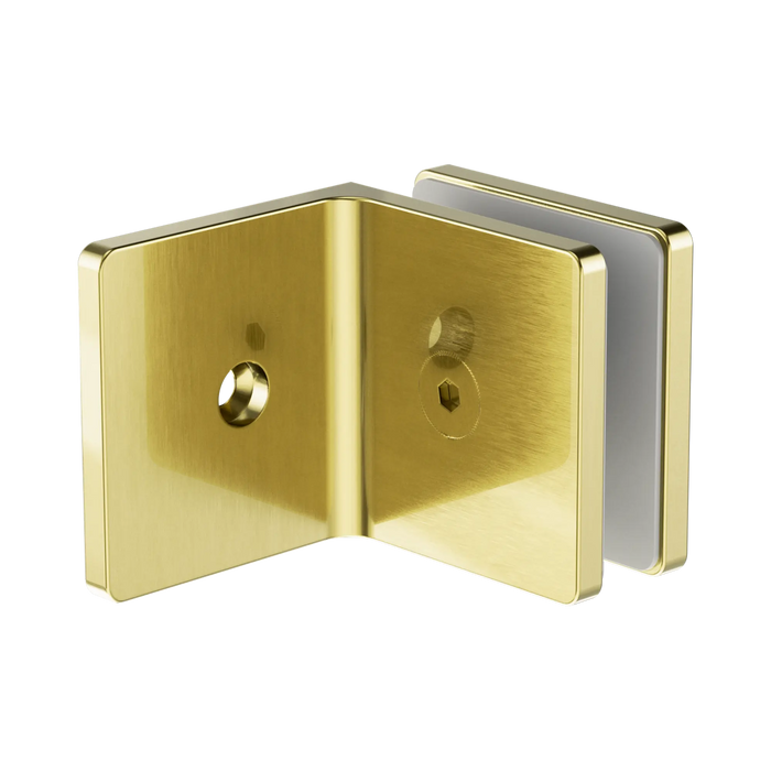 Nero 90 Degree Glass To Wall Bracket 10mm Glass