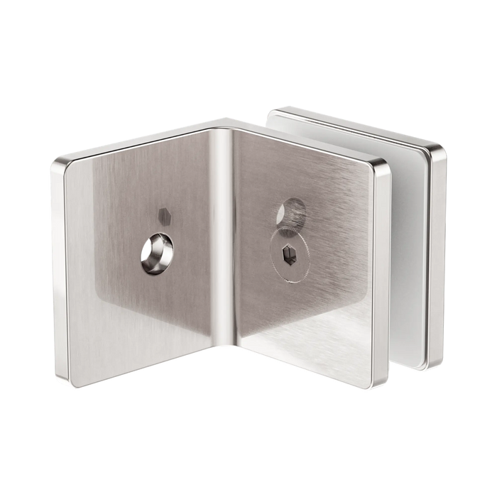 Nero 90 Degree Glass To Wall Bracket 10mm Glass