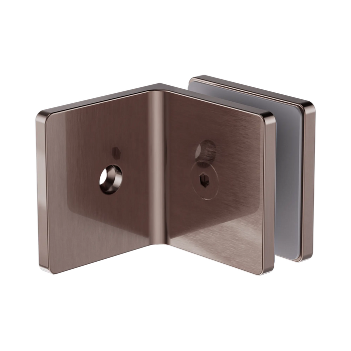 Nero 90 Degree Glass To Wall Bracket 10mm Glass