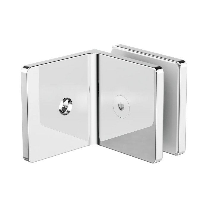 Nero 90 Degree Glass To Wall Bracket 10mm Glass
