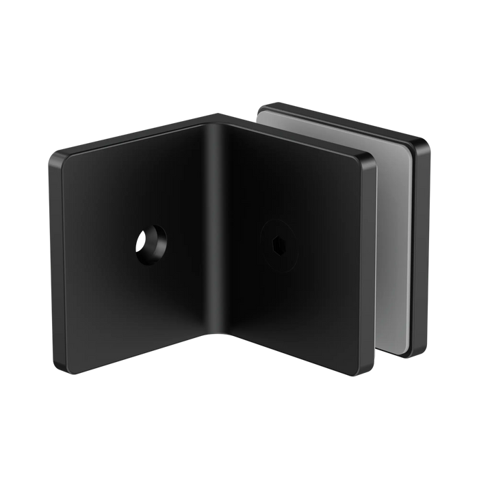 Nero 90 Degree Glass To Wall Bracket 10mm Glass