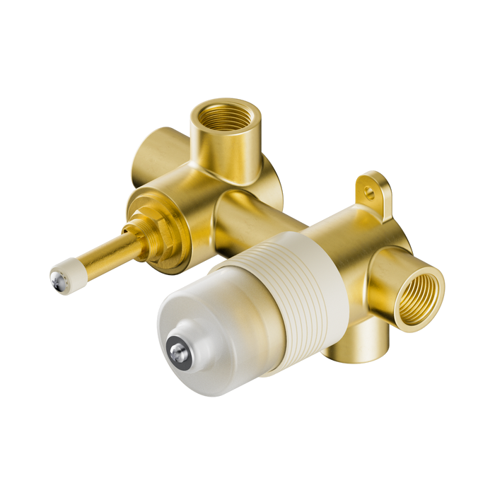 Nero Premium 35mm Universal Shower Mixer With Diverter Horizontal Body Only - 