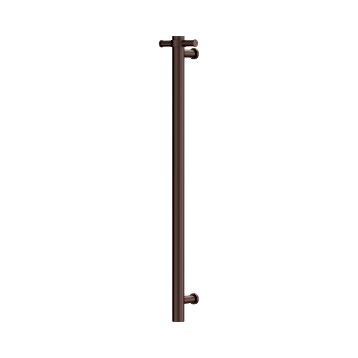 Nero Non-Heated Vertical Towel Rail 900mm - Rome Bronze