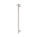 Nero Mecca 240V Single Vertical Heated Towel Rail - Brushed Nickel