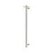 Nero Mecca 12V Single Vertical Heated Towel Rail - Brushed Nickel