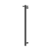 Nero Mecca 12V Single Vertical Heated Towel Rail - Graphite