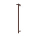 Nero Mecca 12V Single Vertical Heated Towel Rail - Rome Bronze