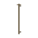 Nero Mecca 12V Single Vertical Heated Towel Rail - Tumbled Antique Brass