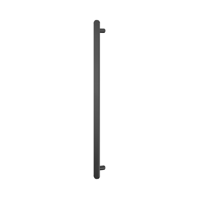 Nero Bianca 12V Single Vertical Heated Towel Rail - Gun Metal