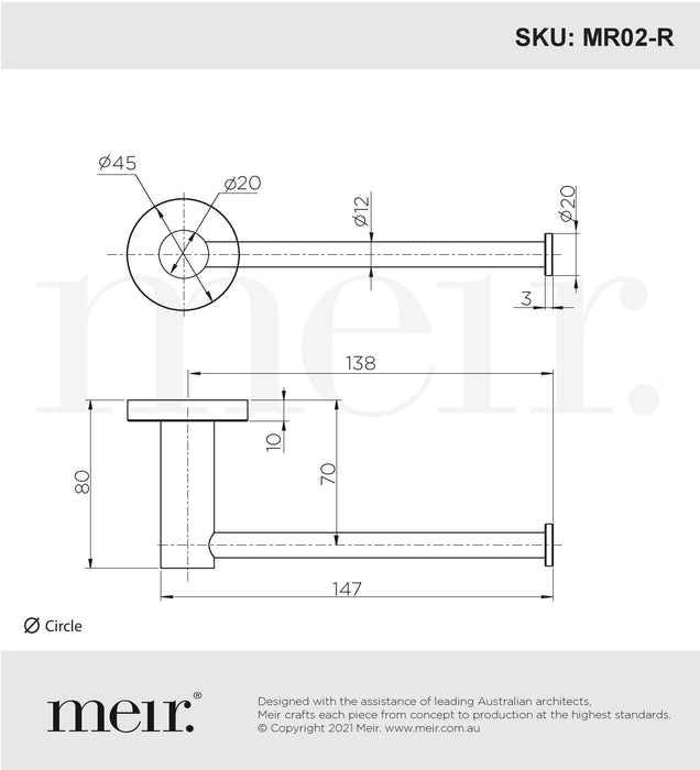 Round Toilet Roll Holder